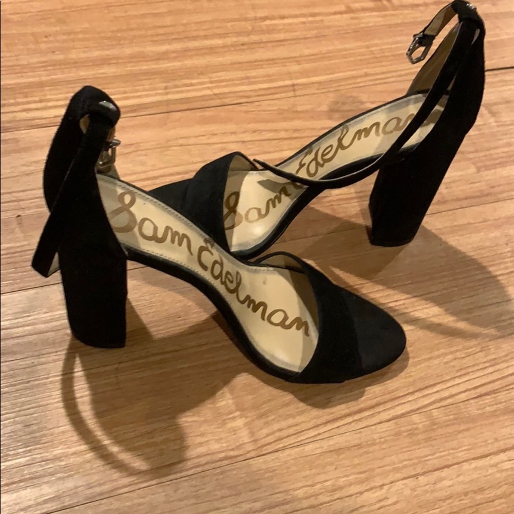 Sam Edelman lightly used black sandal heel